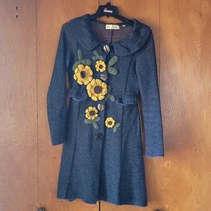 Anthropologie Sunflower Sweater coat